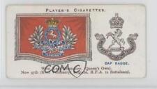 1924 Player's Drum Banners & Cap Badges Tobacco West Kent Yeomanry #44 0e3 picture