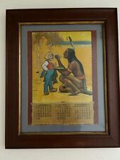 Round Oak Stove & Furnace Collectible 1907 Calendar - Chief Doe-Wah-Jack picture