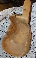 Vintage Primitive Style Hand Carved Bowl with Handle/Marked Sweden picture