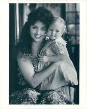 1987 Actress Morgan Brittany with Daughter Katharine Original News Service Photo picture