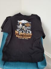 Harley Davidson Mt. McKinley Alaska Men's T-shirt 3XL Black Short Sleeve New picture
