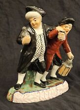 19th Century Staffordshire Pottery Figure Group of The Parson & Clerk Figurine picture