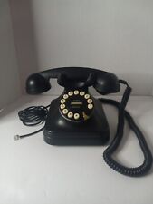 Grand Phone FLASH REDIAL Vintage  BLACK Touch Button Retro 1950's Style (Works) picture