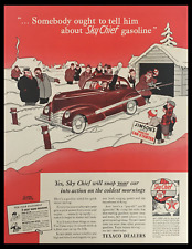 1941 Texaco Dealers Sky Chief Gasoline Vintage Print Ad picture