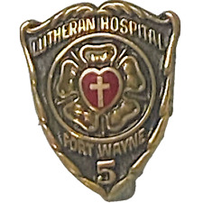 VTG Lutheran Hospital 1/10 Gold Filled Lapel Hat Pin Back Logo picture