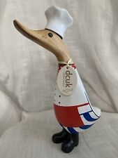 Vintage “DCUK” Wooden Chef Duck “Matthew” 9” Height picture