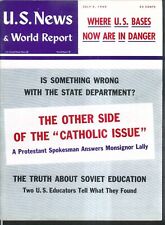 US NEWS & WORLD REPORT Monsignor Lally Soviet Education Kennedy 7/4 1960 picture