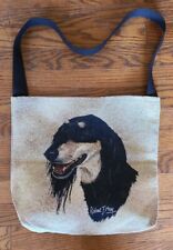Saluki Dog Tote Bag Robert J May Shoulder Strap Double Sided Canvas 15x15 picture