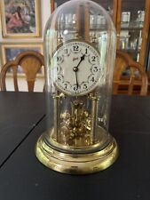 vintage anniversary clock glass dome picture