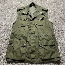 Italian Italy Army Military Size Large 46 Vintage Vest Rare Full Button picture