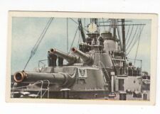 FRANCE: 1934 Military Card French Battleship Jean Bart 30.5 cm Guns picture