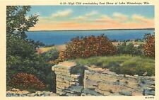 Lake Winnabago Wisconsin~East Shore~High Cliff~Wall of Stone 1940s picture