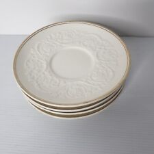 Wedgwood Patrician of Etruria and Barlaston Saucers x 4 Gold Trim picture