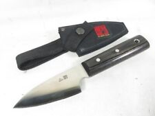 Vintage Al Mar Fixed Blade Knife w/ Leather Sheath Blade length:4.6