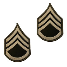 Official US Army E6-Staff Sergeant AGSU Sew on Military Patch Large (Pair) picture