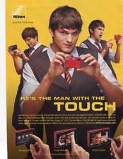 2008 NIKON CAMERA PRINT AD FEATURING ASHTON KUTCHER HE'S THE MAN WITH THE TOUCH picture