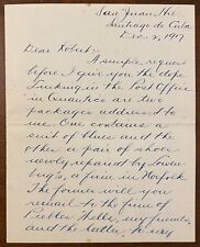 World War I WWI 1917 Officer's Letter from Cuba 7th Marines 8 pgs SUPER picture