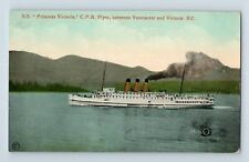 c.1910 S.S. Princess Victoria Steamship Canadian Pacific Railway Flyer Vancouver picture