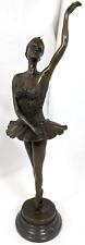 MILO Bronze BALLET DANCER BALLERINA Woman Statue Sculpture 16