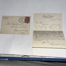 Antique 1907 Letter on Hotel Tivoli Letterhead: Ancon Canal Zone (Before Panama) picture