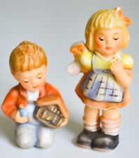 2- Vintage Goebel Berta Hummels Boy with House Girl For You Small Size picture
