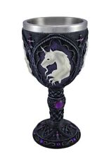 Black and Purple Celtic Goblet with White Unicorn Head picture