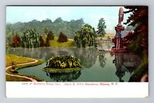 Albany NY-New York, Lake At Wolferts Roost, Residence, Vintage Postcard picture
