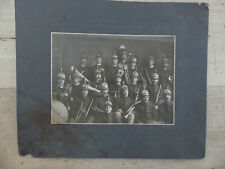 Photo, Drum Major & Bandsmen Circa 1900 picture
