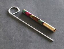 Rainbow Mango One Hitter Pipe- Brass Pipe with Wood Face picture