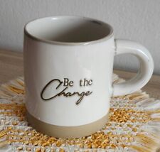 Crofton Stoneware Be the Change Embossed Large Tapered Rustic 16 Oz Coffee Mug picture