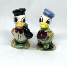 Hand Painted Vintage Donald Duck Salt & Pepper shakers picture