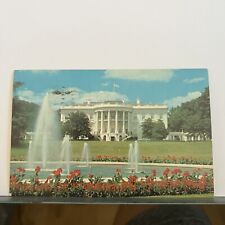 Vintage Postcard White House Washington DC Fountain Real Photo  picture