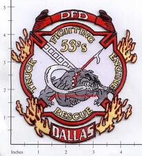 Texas - Dallas Engine 53 Truck 53 Rescue 53 Fire Rescue TX Fire Dept Patch picture