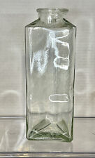 Vintage Triangle Clear Glass Jar 10