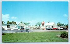 Postcard Vagabond Motel, Hollywood, Florida 1950's F179 picture