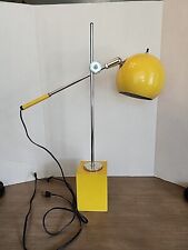 VINTAGE MCM SPACE AGE EYEBALL MID-CENTURY MODERN LAMP YELLOW 1960's picture