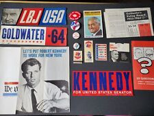 Vtg Political Campaign Mixed Lot  R. Kennedy, LBJ, Goldwater, Nixon picture