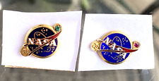 ☛LOT of 2 Vintage NASA 20 & 30 Year Service 10 kt Gold Pins☜☜☜☜ picture