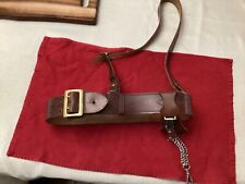 Vintage US Sam Browne Belt with M1902 Sword Hanger Brown Leather picture