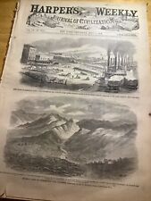 1862 Harper’s Weekly Civil War Newspaper ~ Great Winslow Homer Centerfold picture