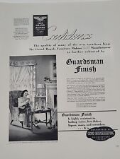 1940 Grand Rapids Furniture Makers Fortune WW2 Print Ad Guardsman Finish picture