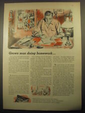 1956 Successful Farming Magazine Ad - Grown man doing homework picture