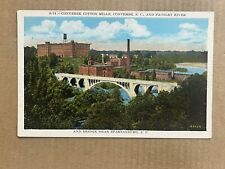 Postcard Spartanburg SC South Carolina Pacolet River Bridge Converse Cotton Mill picture