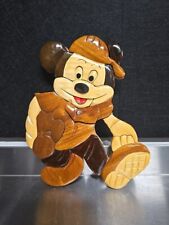 Vintage Disney Wooden Art Hanging Picture Mickey Mouse picture