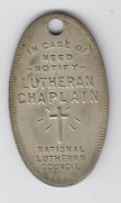 WWII Lutheran Chaplain National Lutheran Council Dog Tag Medal picture