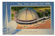c1939 Postcard U.S. Steel Building New York World Fair picture