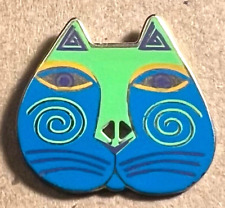 Colorful Laurel Burch CAT Metal Realistic Button Dill Back Marked  1  1/8” picture