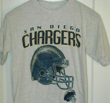 Vtg SAN DIEGO CHARGERS T SHIRT Rare Football Leather Texture Helmet NFL  picture