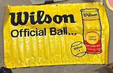 Vintage 1980's WILSON Official Tennis Balls Union Made Plastic Yellow Banner USA picture