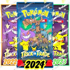Pokémon TCG ( 3x ) TRICK or TRADE 22 23 24 HALLOWEEN (3) Card FUN BOOster PACKS picture